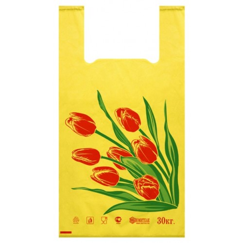 Пакет майка "Тюльпаны" 31*60 (23) 80/1600